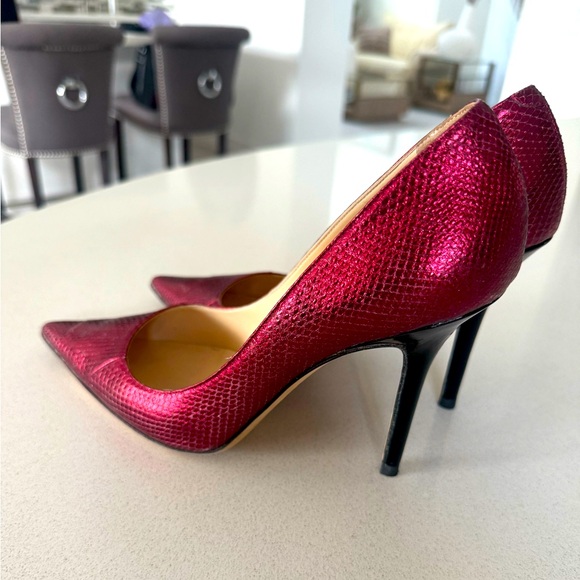 Elegant Jimmy Choo Red Stiletto Heels